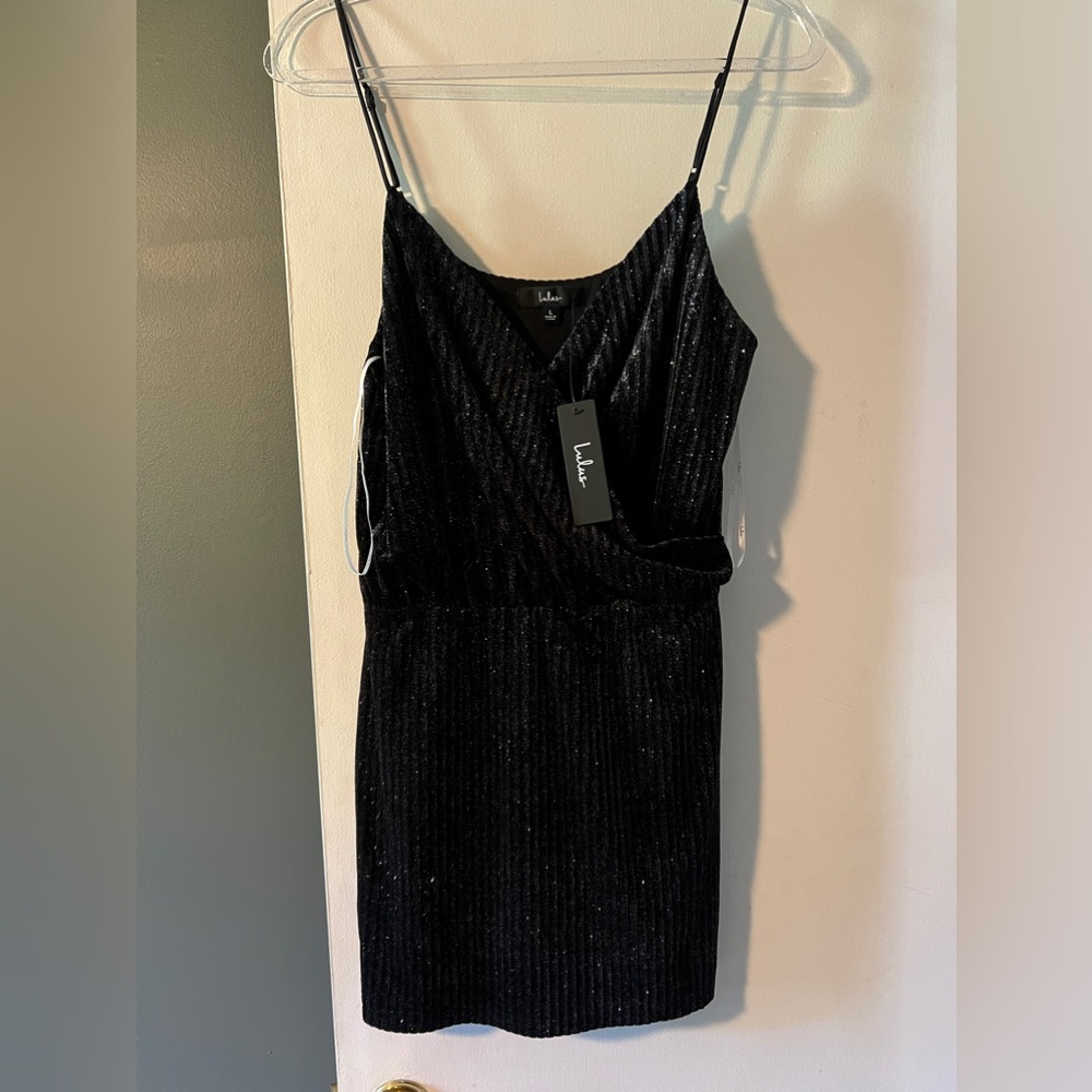 Black Sparkle Little Black Dress Lulu’s Large